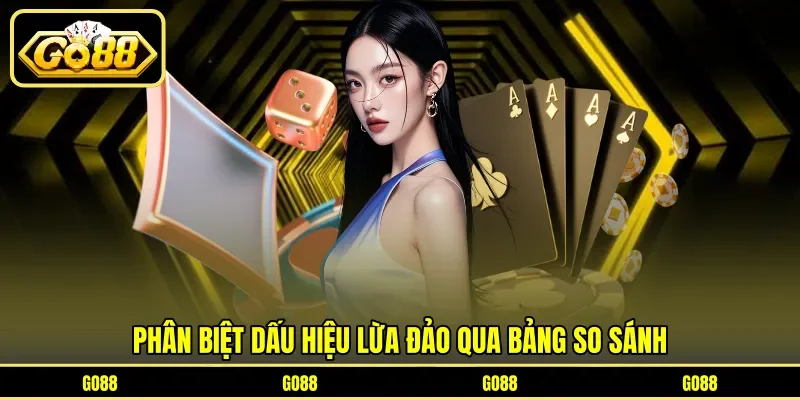 Phân biệt dấu hiệu lừa đảo qua bảng so sánh