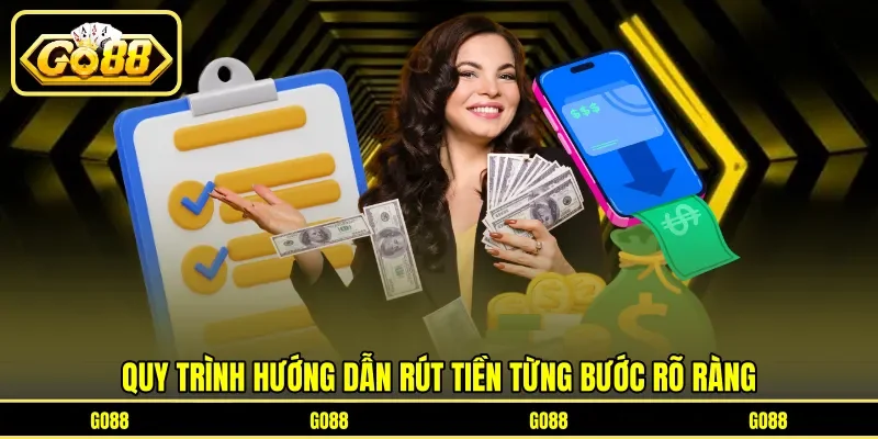 Quy trình hướng dẫn rút tiền từng bước rõ ràng